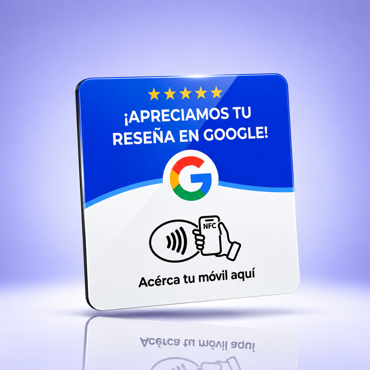 Placa NFC para Reseñas de Google