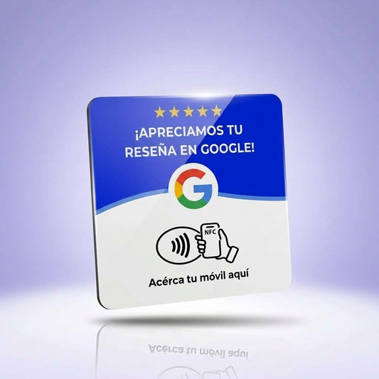 Placa de Reseñas Google